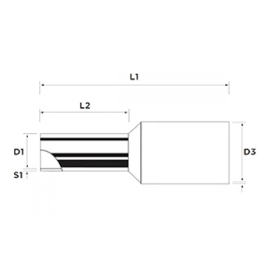1.5mm Bootlace Ferrules (Per100) 1.5mm Bootlace Ferrules (Per100)