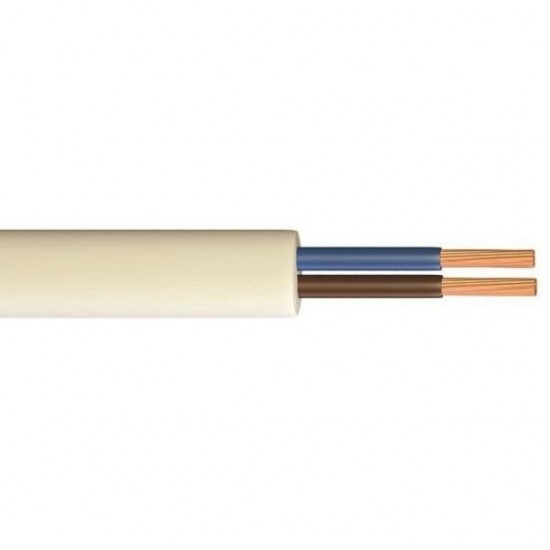 1.5mm 3182Y 2 Core Round 100m White