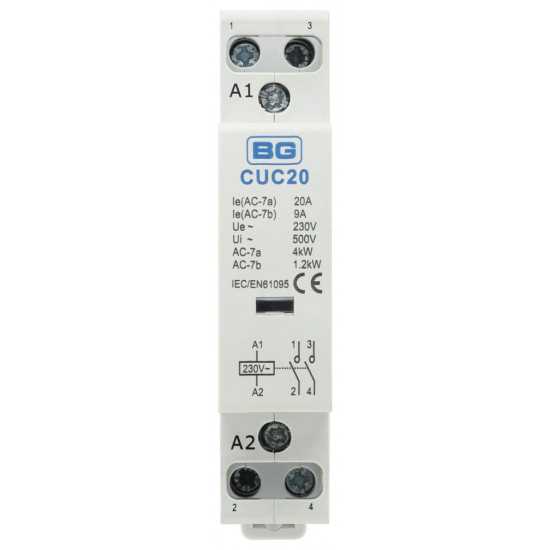 BG 20A 2 Pole Contactor BG 20A 2 Pole Contactor
