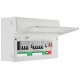 BG SPD 9 Way Metal Dual RCD (A) C/Unit c/w 8xMCBs