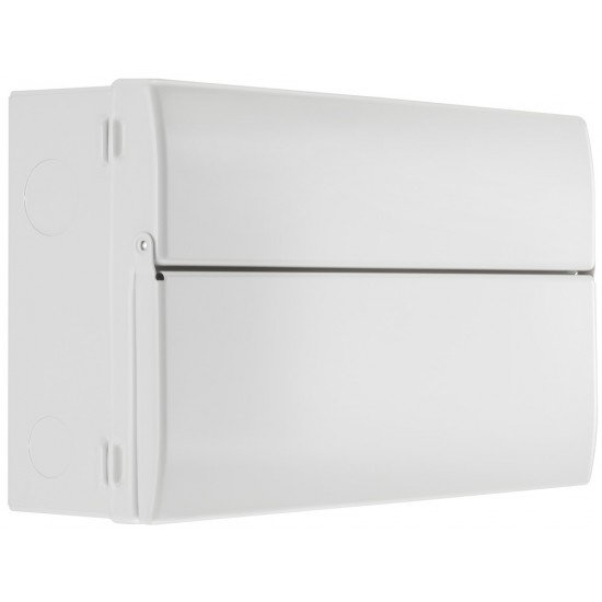 BG SPD 9 Way Metal Dual RCD (A) C/Unit c/w 8xMCBs