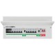 BG SPD 15 Way Metal Dual RCD (A) C/Unit c/w 12xMCB
