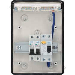 BG Metal Garage Unit RCD (A) 1x6A 1x32A MCB IP65