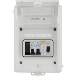 BG Metal Garage Unit RCD (A) 1x6A 1x32A MCB IP65