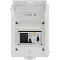 BG Metal Shower Unit RCD (A) 1x50A MCB IP65