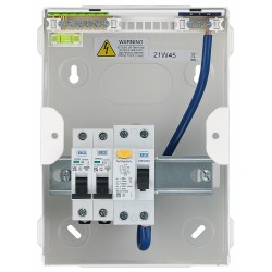 BG Metal Garage Unit RCD (A) 1x6A 1x32A MCB