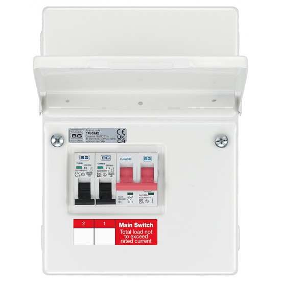 BG Metal Garage Unit MS 1x6A 1x16A MCB