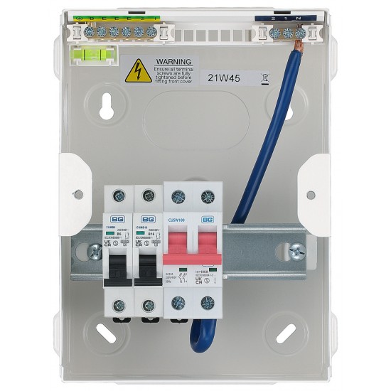 BG Metal Garage Unit MS 1x6A 1x16A MCB