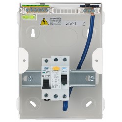 BG Metal Shower Unit RCD (A) 1x50A MCB