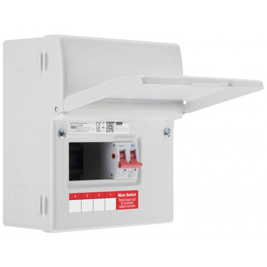 BG 4 Way MS Metal Consumer Unit