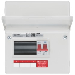 BG 4 Way MS Metal Consumer Unit