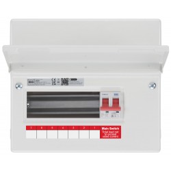 BG 7 Way Metal Main Switch Consumer Unit