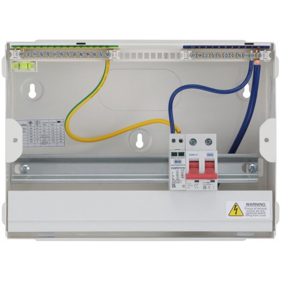 BG 9 Way MS & SPD Metal Consumer Unit