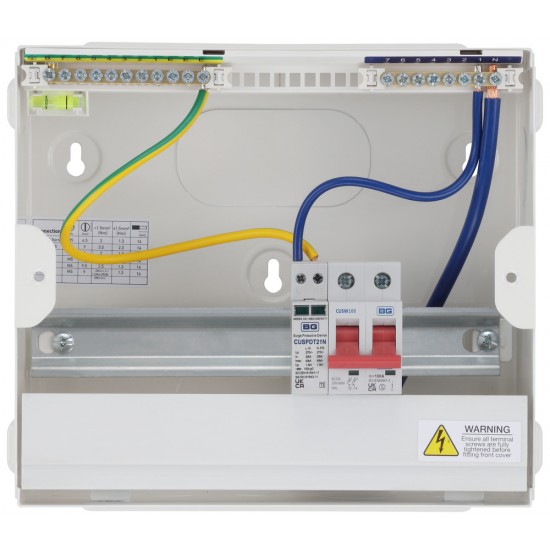 BG 6 Way MS & SPD Metal Consumer Unit BG 6 Way MS & SPD Metal Consumer Unit