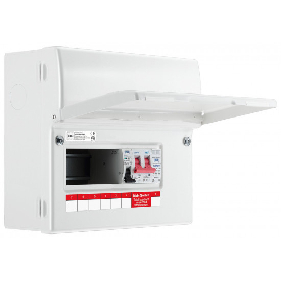 BG 5 Way Metal Main Switch SPD Consumer Unit BG 5 Way Metal Main Switch SPD Consumer Unit