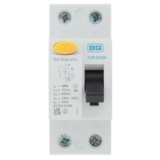 BG 40A 30mA RCD Type A