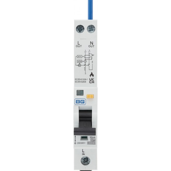 BG AFDD/RCBO (A) B Curve 6amp BG AFDD/RCBO (A) B Curve 6amp