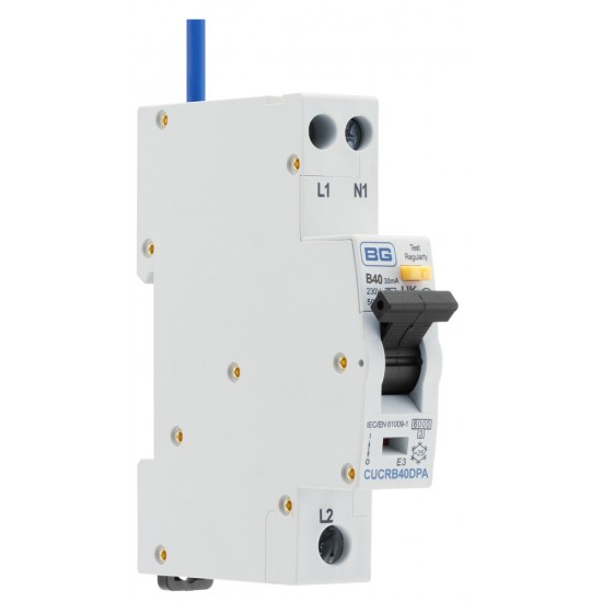 BG Compact RCBO DP Bi-Directional (A) B Curve 40amp