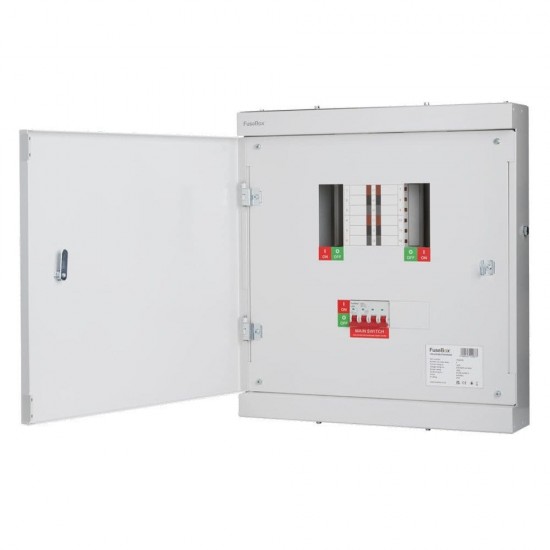 Fusebox 4 Way TPN Board 125A 4P MS Fusebox 4 Way TPN Board 125A 4P MS