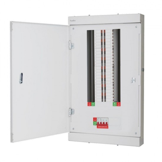 Fusebox 16 Way TPN Board 125A 4P MS Fusebox 16 Way TPN Board 125A 4P MS
