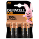 Duracell Batteries AA (Pack of 4)