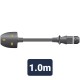 UK Plug to IEC Socket Lead 1m Black
