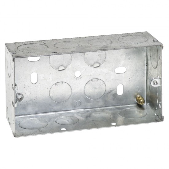 47mm 2 Gang Steel Box 47mm 2 Gang Steel Box