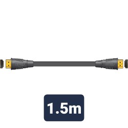 1.5m HDMI Lead Plug To Plug