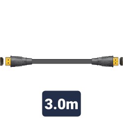 3.0m HDMI Lead Plug To Plug