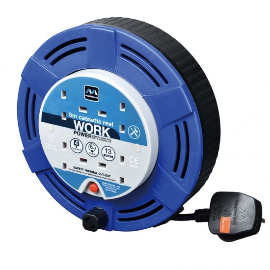 Extension Reel 8m 4G 13amp 240v Extension Reel 8m 4G 13amp 240v