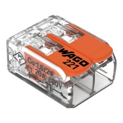 Wago Lever Connector 4mm 2 Way Each