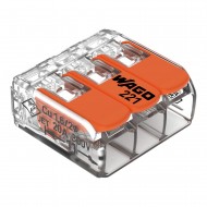 Wago Lever Connector 4mm 3 Way Each