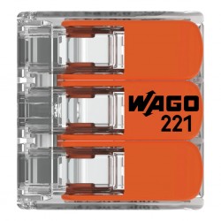 Wago Lever Connector 6mm 3 Way Each