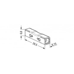 Wago IN LINE Push Connector 4mm Each