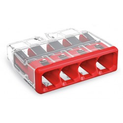 Wago Push Connector 4mm 4 Way Each