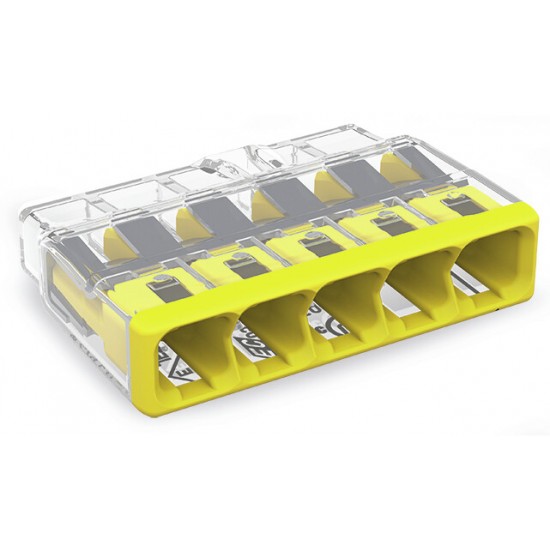 Wago Push Connector 4mm 5 Way Each
