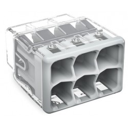 Wago Push Connector 4mm 6 Way Each