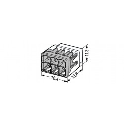 Wago Push Connector 4mm 6 Way Each