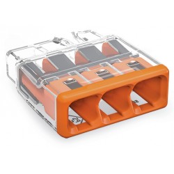 Wago Push Connector 4mm 3 Way Each