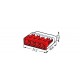 Wago Push Connector 4mm 4 Way Each