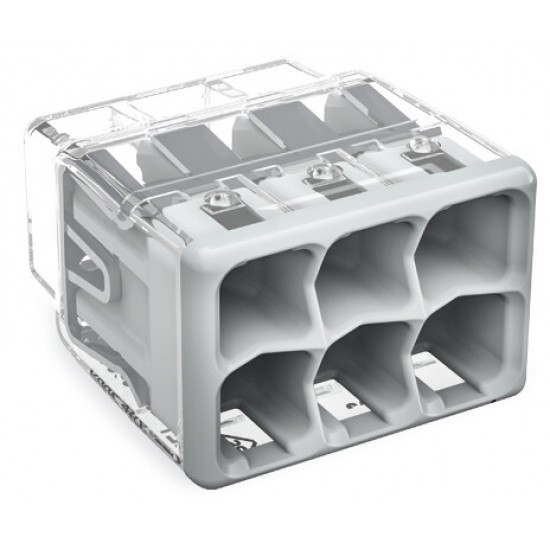 Wago Push Connector 4mm 6 Way Each