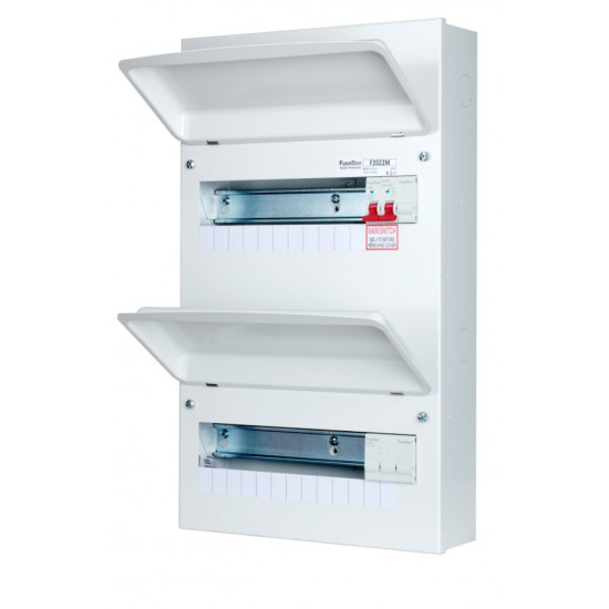 Fusebox 22 Way Double Consumer Unit 100A Main Switch Fusebox 22 Way Double Consumer Unit 100A Main Switch