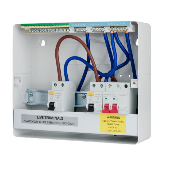 Fusebox 7 Way CU Dual Type A RCD & Main Switch Fusebox 7 Way CU Dual Type A RCD & Main Switch