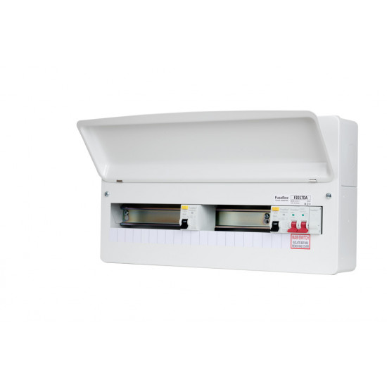 Fusebox 17 Way CU Dual Type A RCD & Main Switch Fusebox 17 Way CU Dual Type A RCD & Main Switch