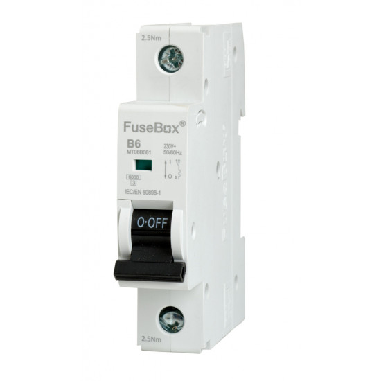 Fusebox 6amp SP MCB B Curve