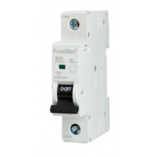 Fusebox 25amp SP MCB B Curve Fusebox 25amp SP MCB B Curve