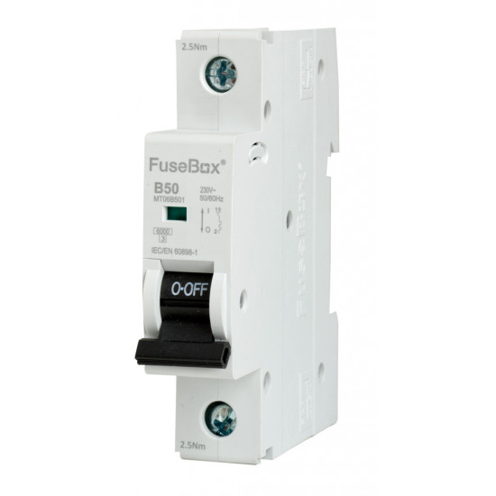 Fusebox 50amp SP MCB B Curve Fusebox 50amp SP MCB B Curve