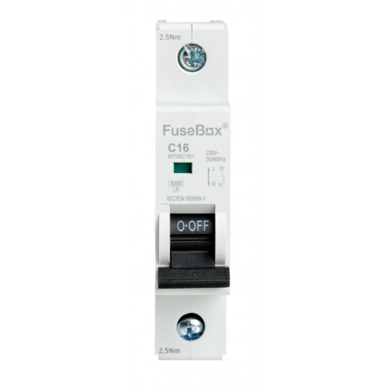 Fusebox 16amp SP MCB C Curve Fusebox 16amp SP MCB C Curve