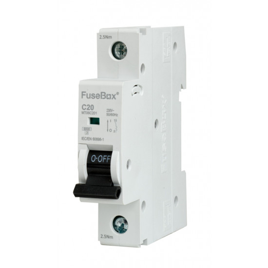 Fusebox 20amp SP MCB C Curve Fusebox 20amp SP MCB C Curve