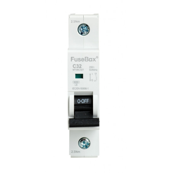 Fusebox 32amp SP MCB C Curve Fusebox 32amp SP MCB C Curve